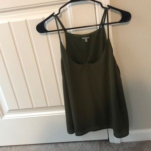 Green strappy dressy tank